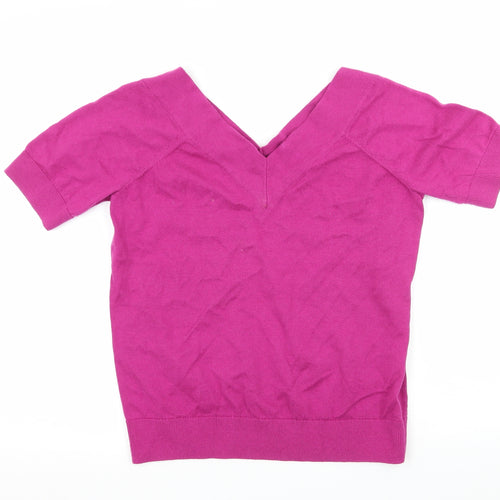 TU Womens Purple  Knit Pullover Jumper Size 12