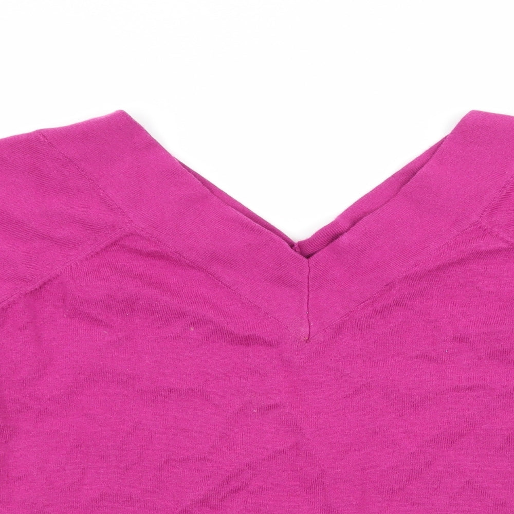 TU Womens Purple  Knit Pullover Jumper Size 12
