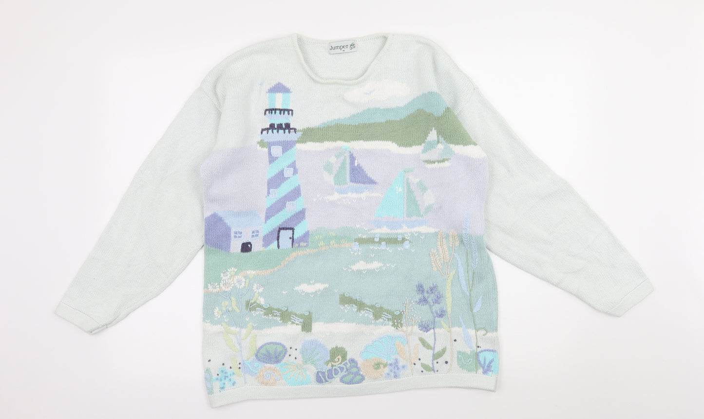 Jumper Womens Blue  Knit Pullover Jumper Size M  - Boat