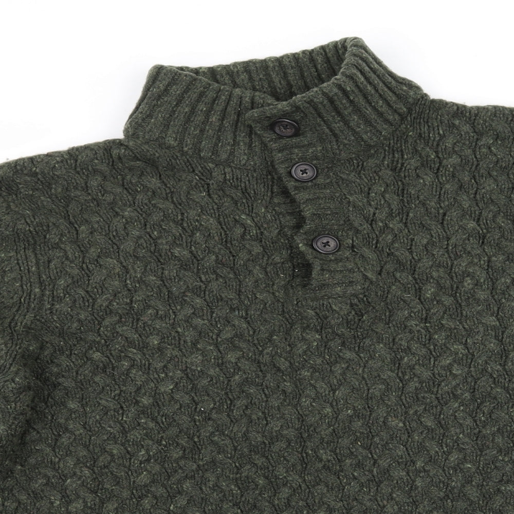 John Lewis Mens Green  Knit Pullover Jumper Size XL