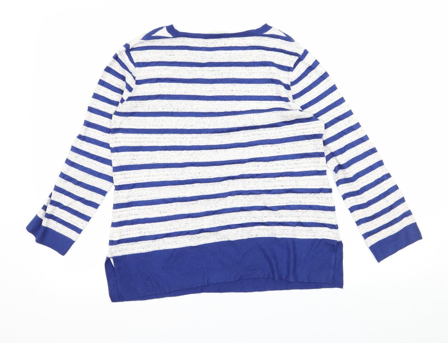 Whistles Womens Blue  Knit Pullover Jumper Size 10