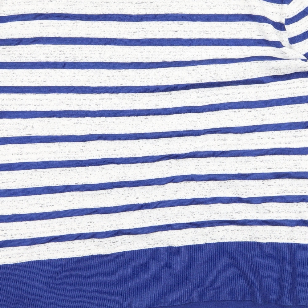 Whistles Womens Blue  Knit Pullover Jumper Size 10