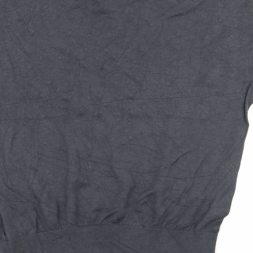 H&M Womens Grey  Knit Basic T-Shirt Size S