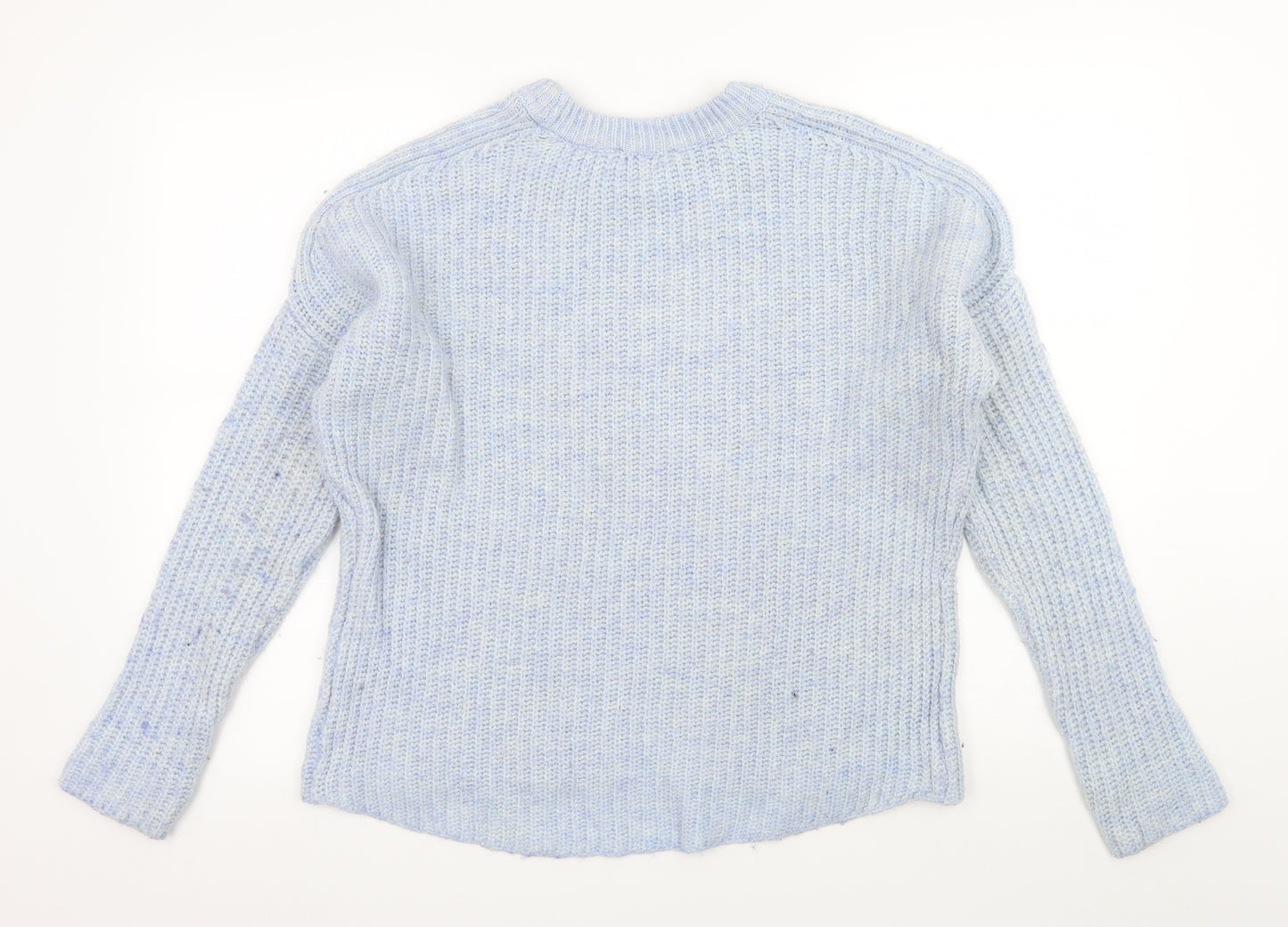 Zara Womens Blue  Knit Pullover Jumper Size M