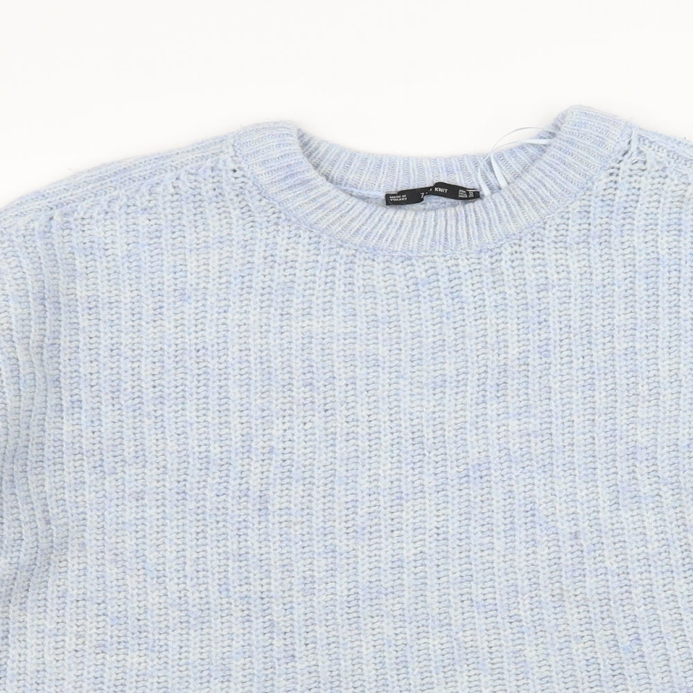 Zara Womens Blue  Knit Pullover Jumper Size M