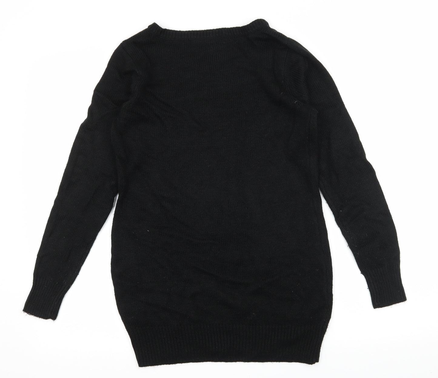 George Womens Black  Knit Pullover Jumper Size 8  - Rudolph