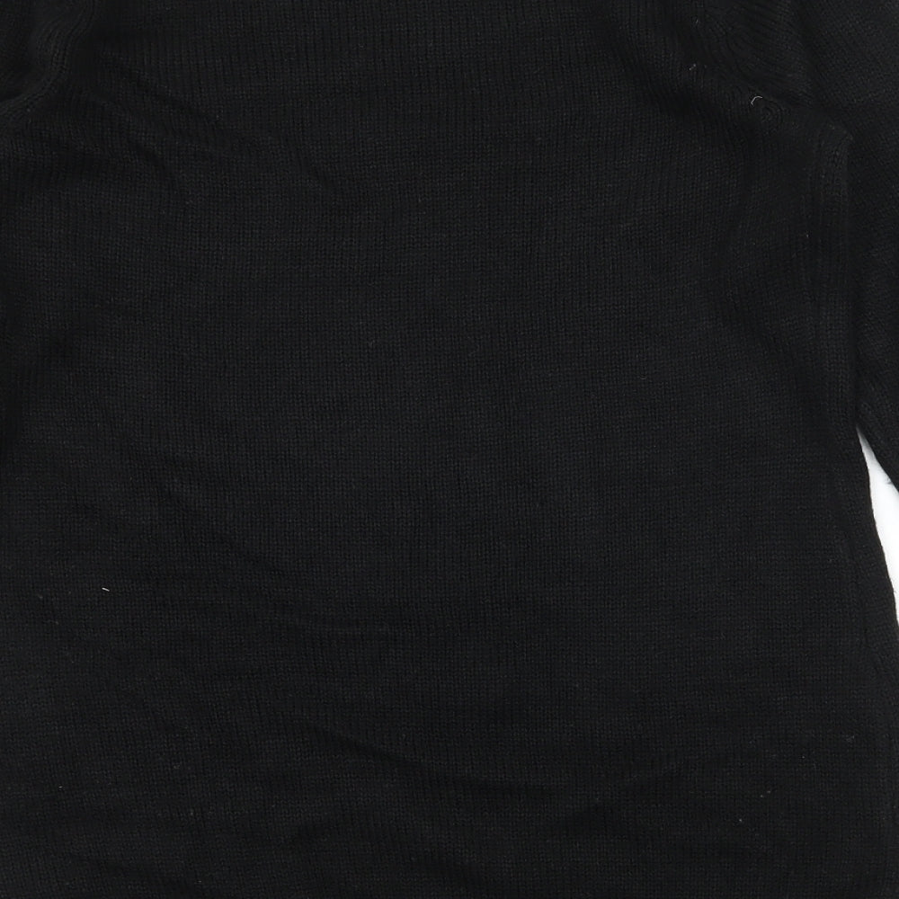 George Womens Black  Knit Pullover Jumper Size 8  - Rudolph