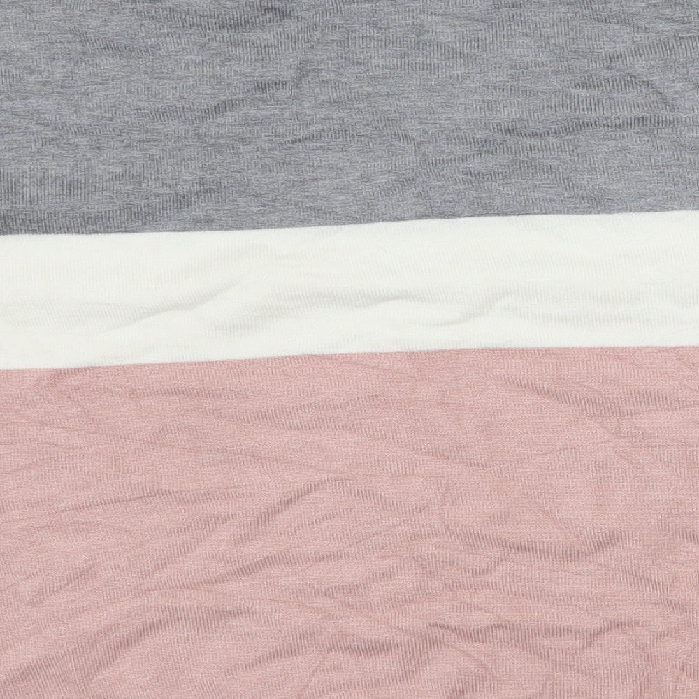 intuition Womens Grey Striped Knit Pullover Jumper Size 20