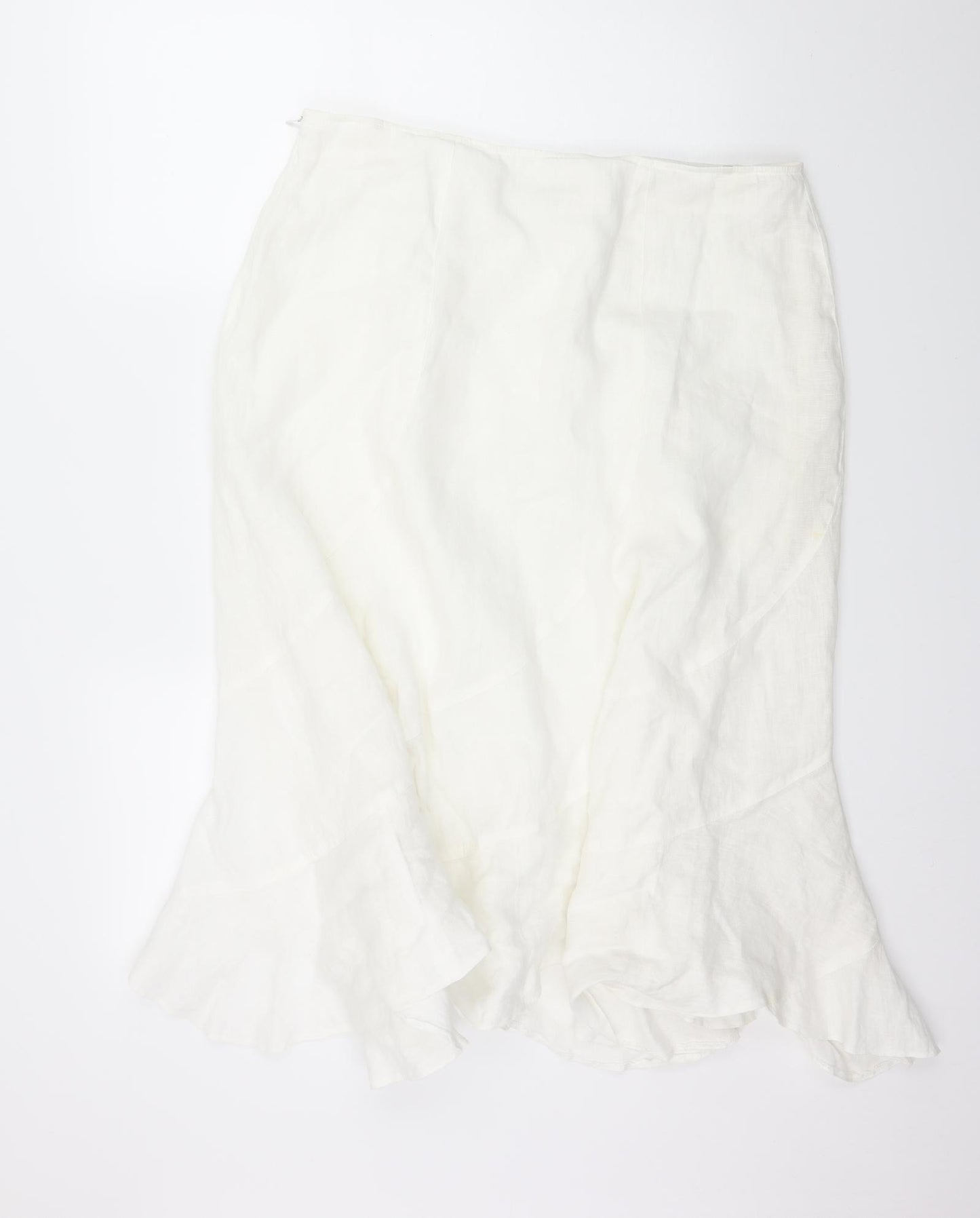 Eife Womens White   Flare Skirt Size 18
