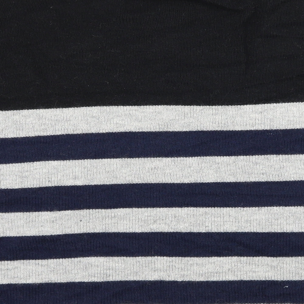 Whistles Womens Grey Striped Knit Pullover Jumper Size M