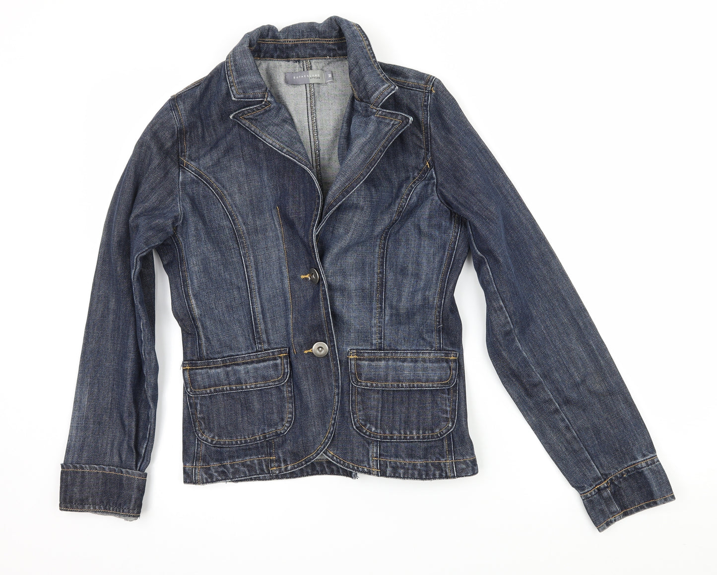 Sutherland Womens Blue  Denim Jacket Blazer Size M