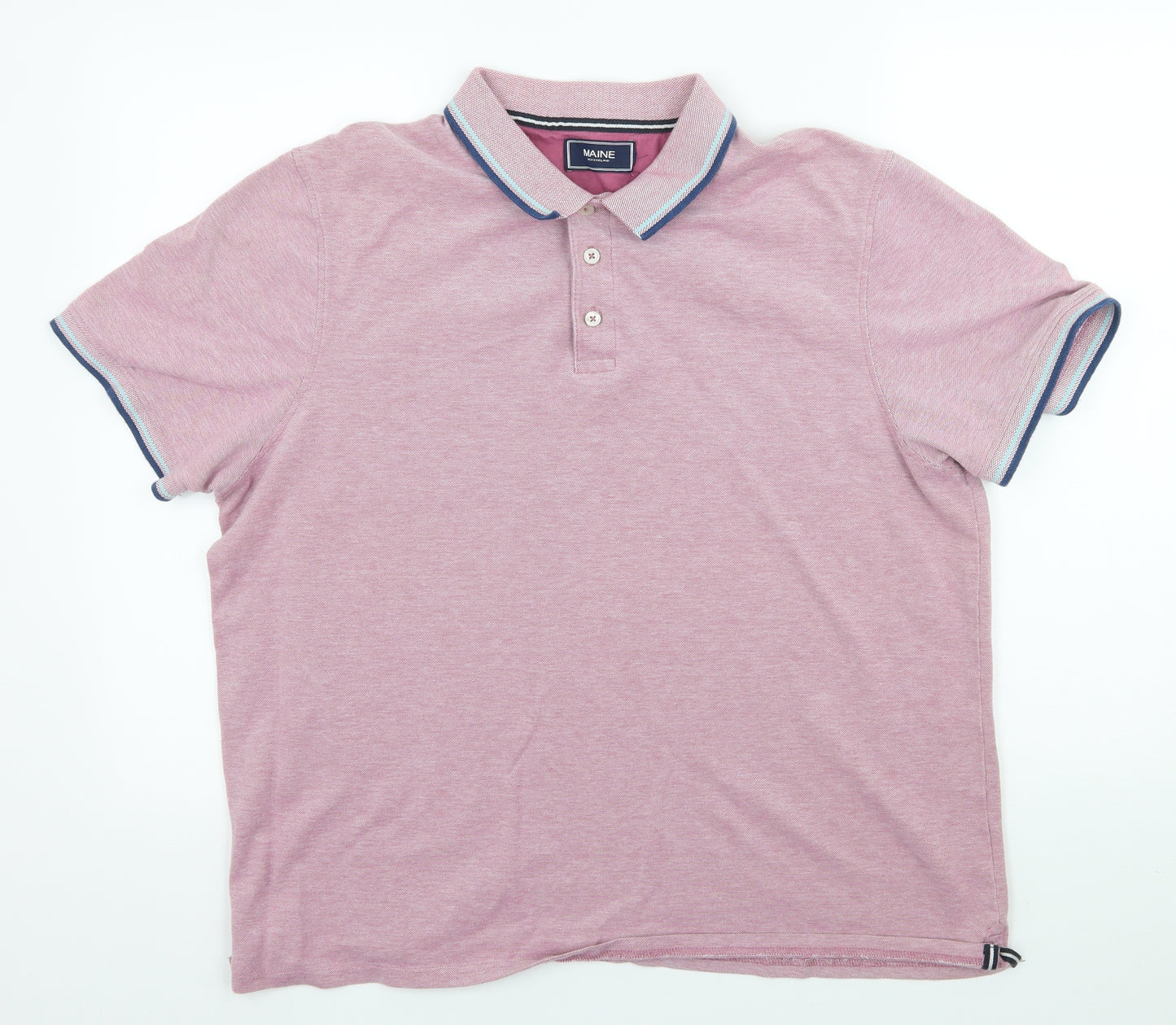 Maine Mens Purple  Jersey  Polo Size XL