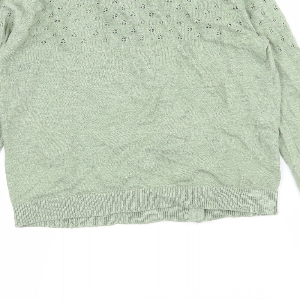 NEXT Girls Green  Knit Cardigan Jumper Size 9 Years