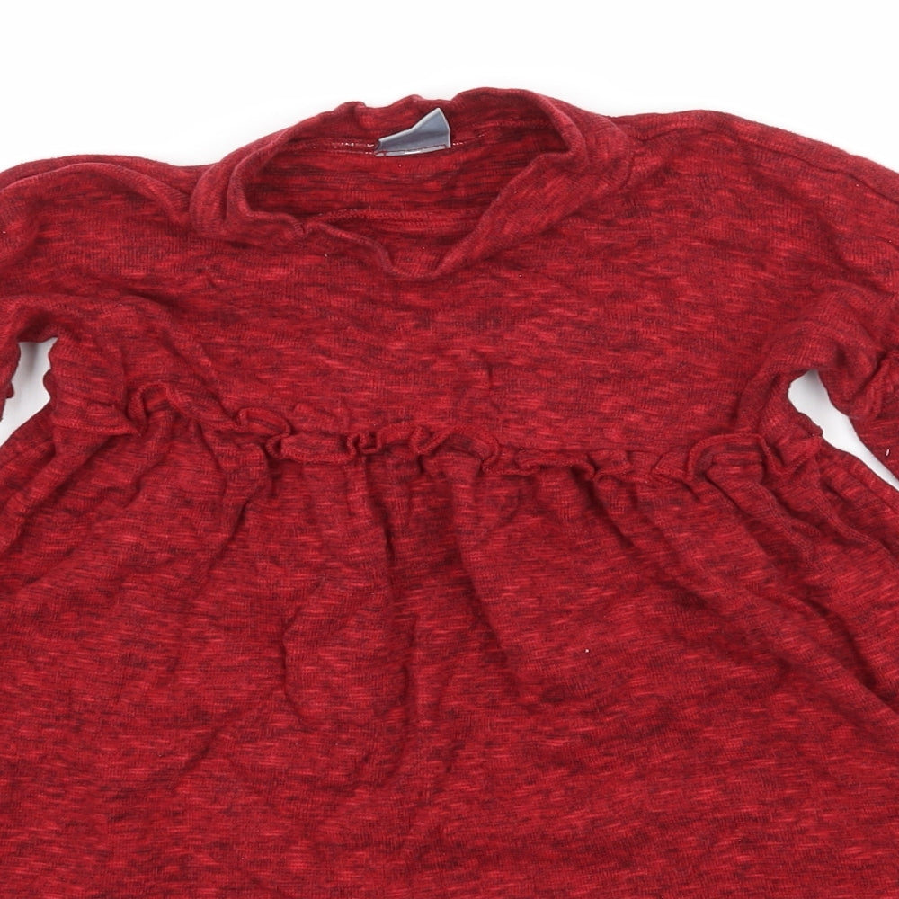 NEXT Girls Red  Jersey T-Shirt Dress  Size 2-3 Years