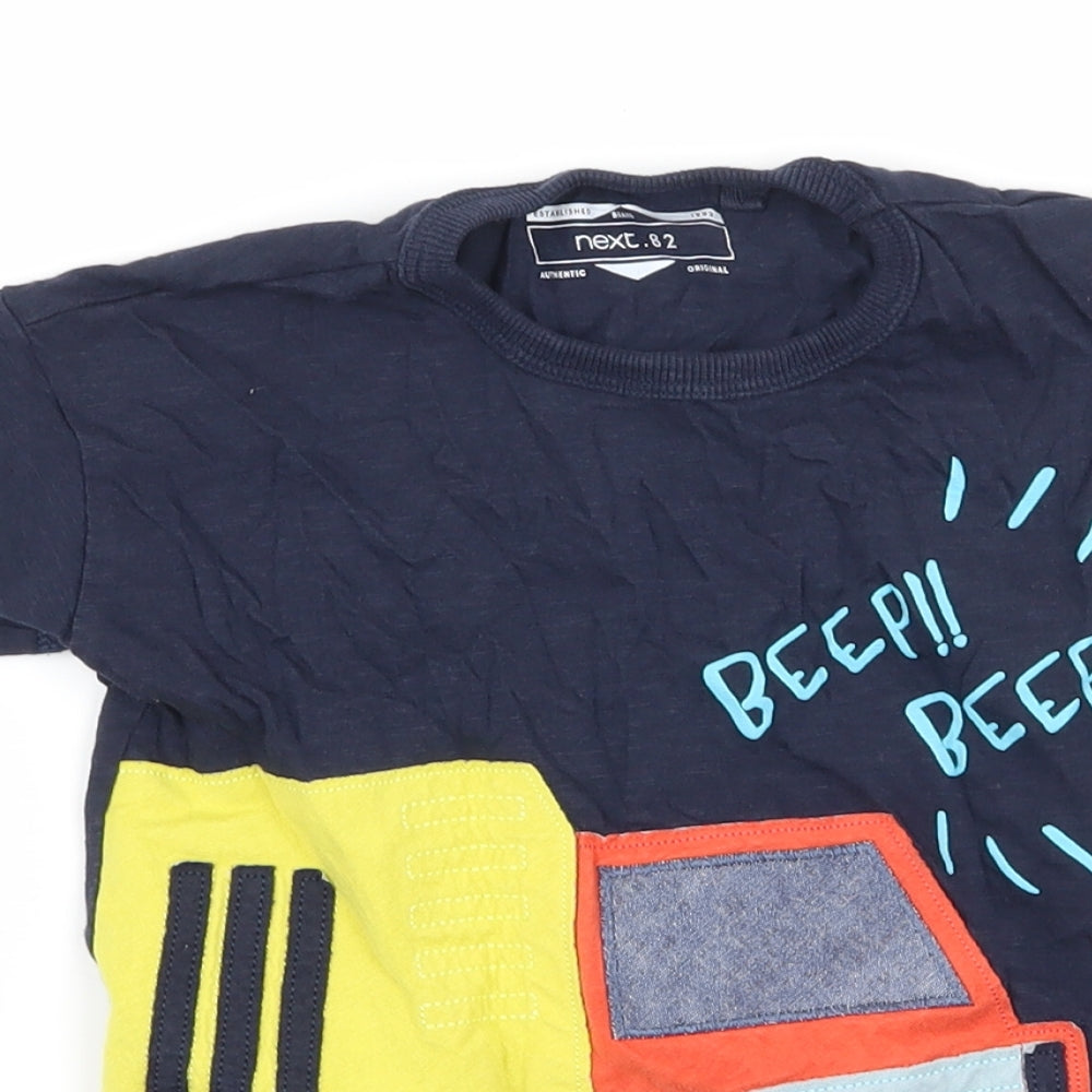 NEXT Boys Blue  Jersey Basic T-Shirt Size 2-3 Years  - Van