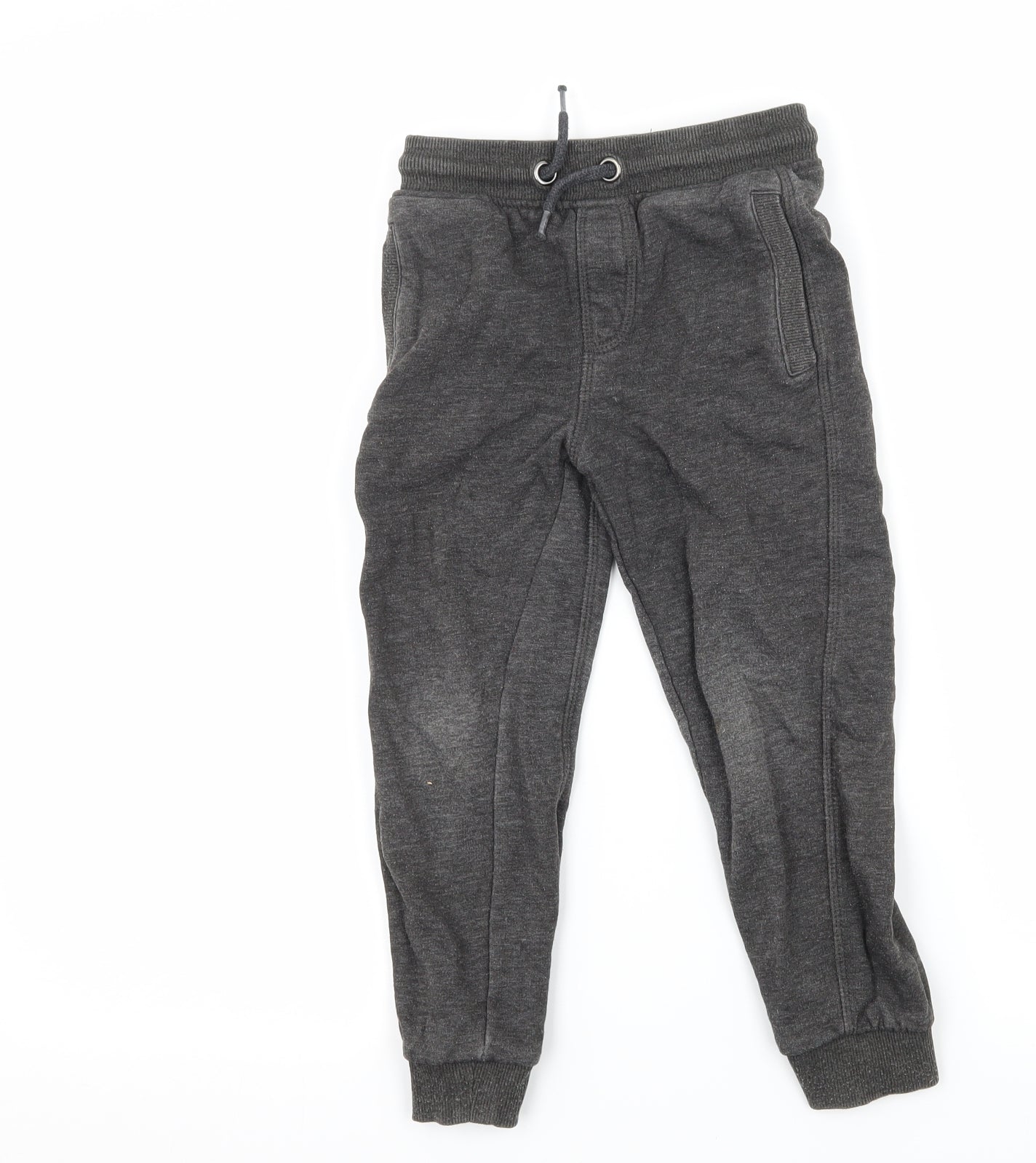 Nutmeg Boys Grey  Jersey Jogger Trousers Size 4-5 Years