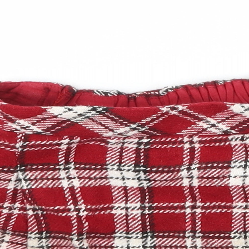 TU Girls Red Plaid  Flare Skirt Size 2-3 Years