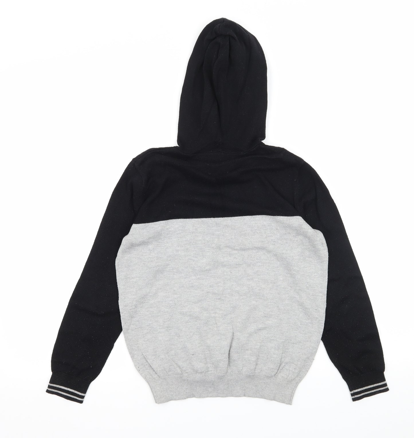 Matalan Boys Grey  Knit Pullover Hoodie Size 10 Years