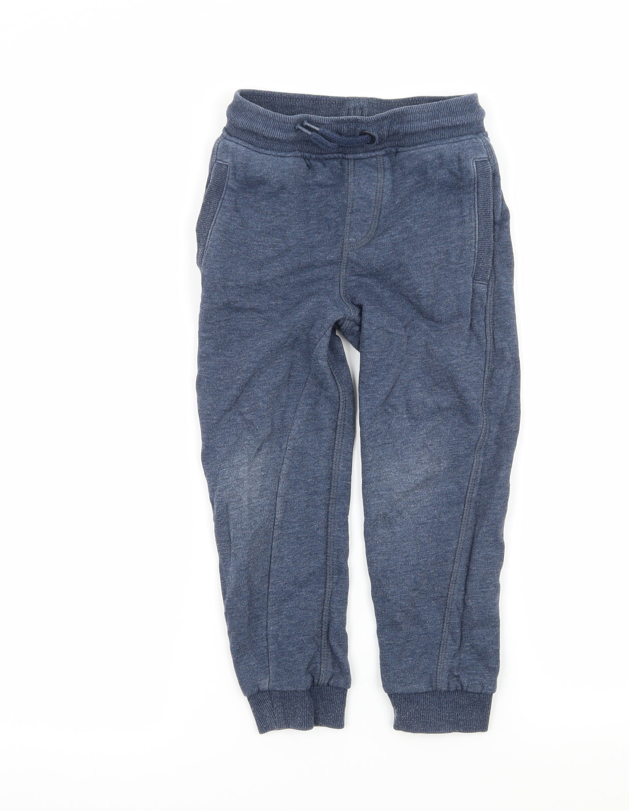 Nutmeg Boys Blue  Jersey Jogger Trousers Size 4-5 Years