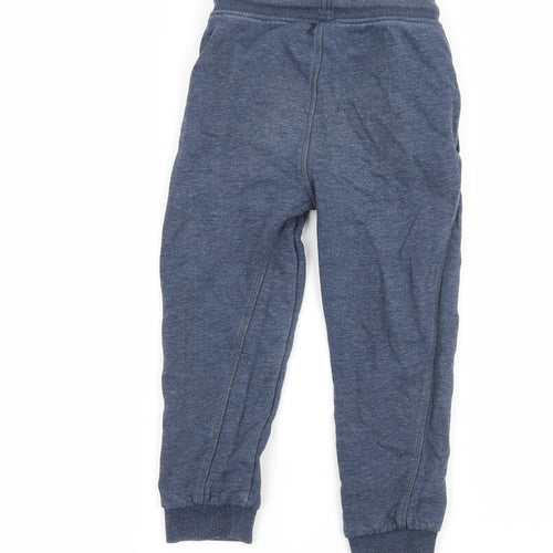 Nutmeg Boys Blue  Jersey Jogger Trousers Size 4-5 Years