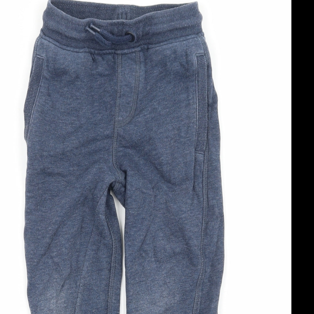 Nutmeg Boys Blue  Jersey Jogger Trousers Size 4-5 Years