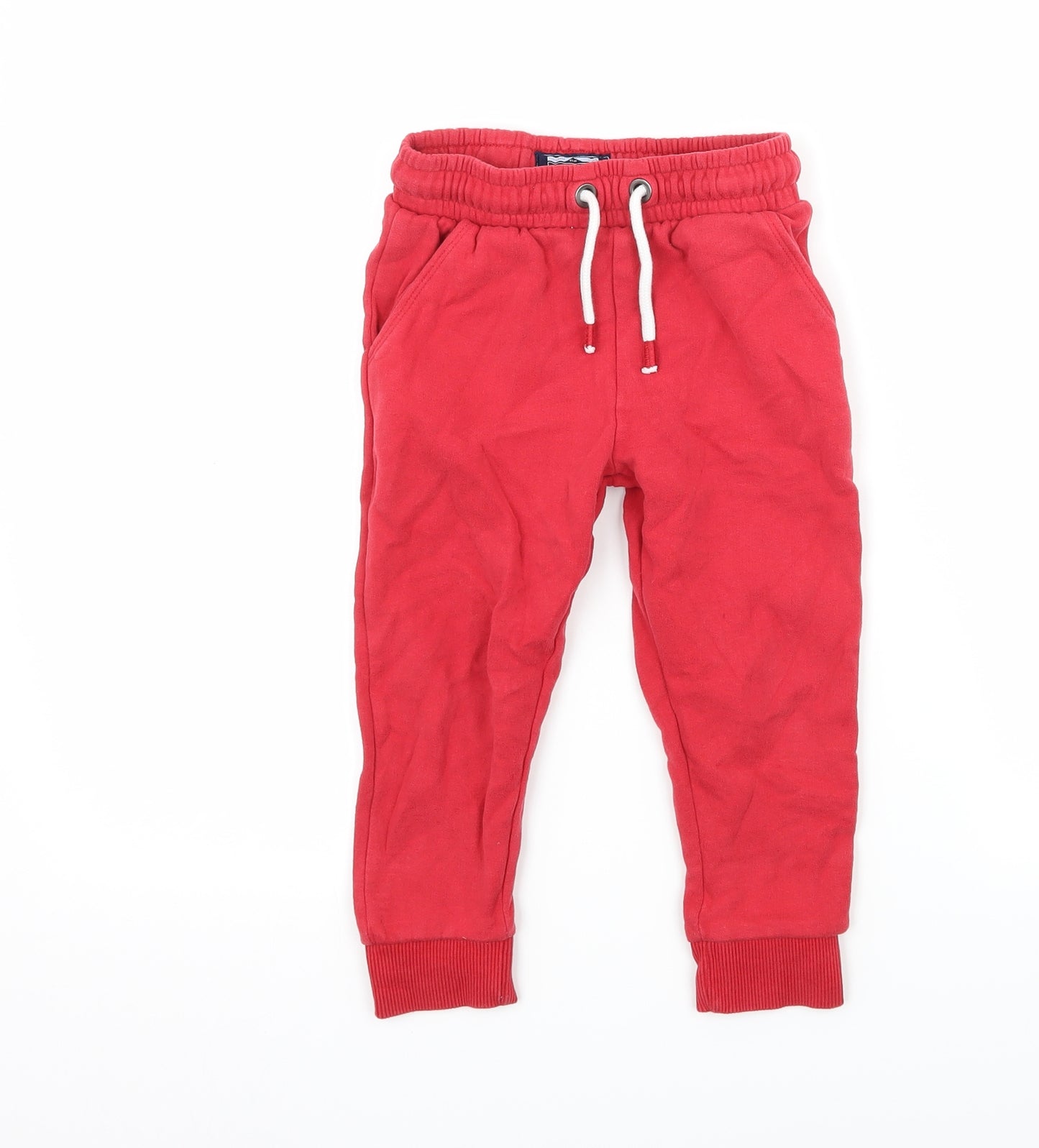 NEXT Boys Red  Jersey Jogger Trousers Size 3-4 Years