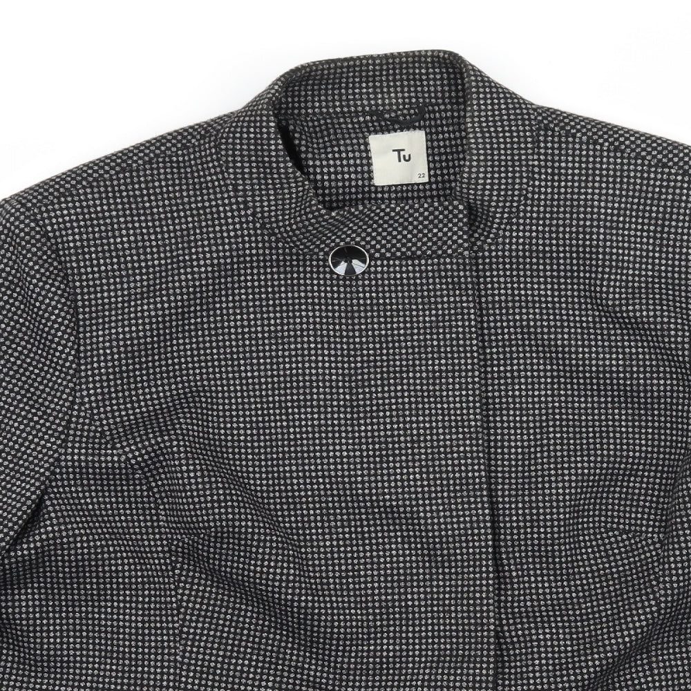TU Womens Black Polka Dot  Jacket  Size 22