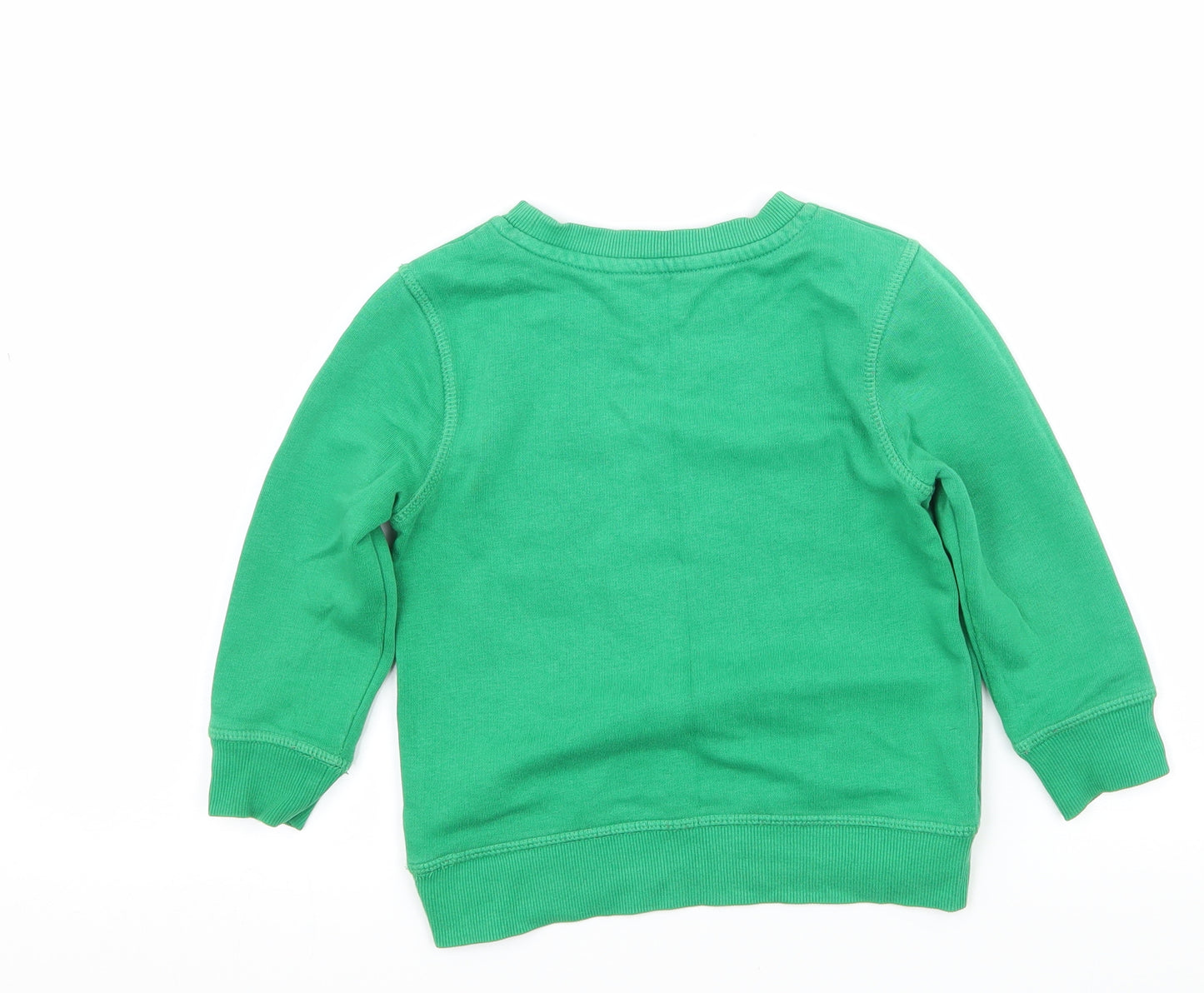 George Boys Green  Jersey Pullover Jumper Size 18-24 Months  - Fire Engine