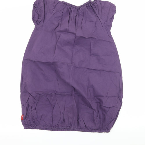 name it Girls Purple Geometric  T-Shirt Dress  Size 9-10 Years  - Star
