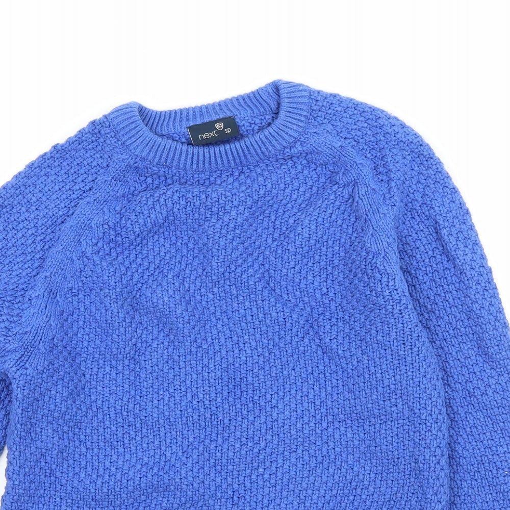 NEXT Boys Blue  Knit Pullover Jumper Size 7 Years