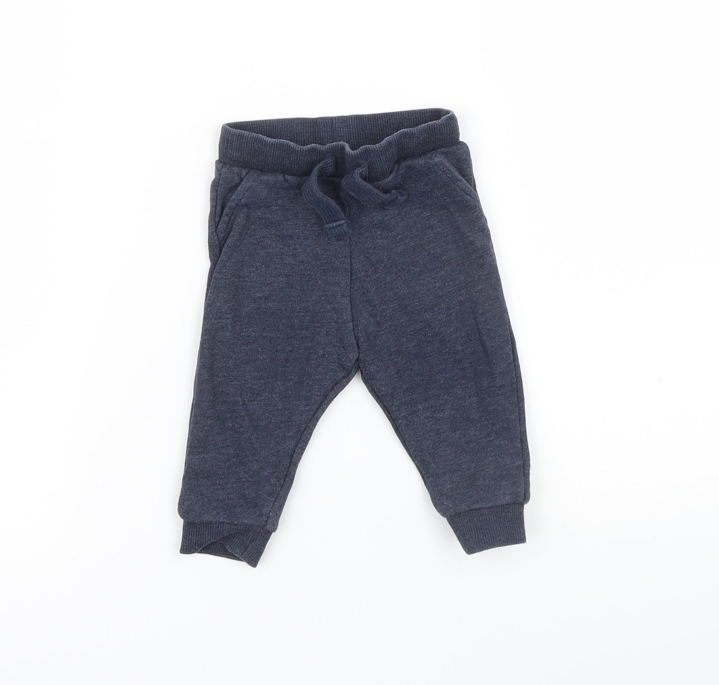 F&F Baby Blue Ikat  Jogger Trousers Size 3-6 Months L68 cm
