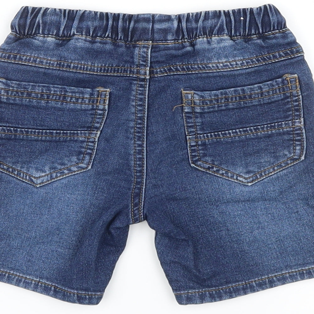 NEXT Boys Blue   Dungaree Shorts Shorts Size 3-4 Years