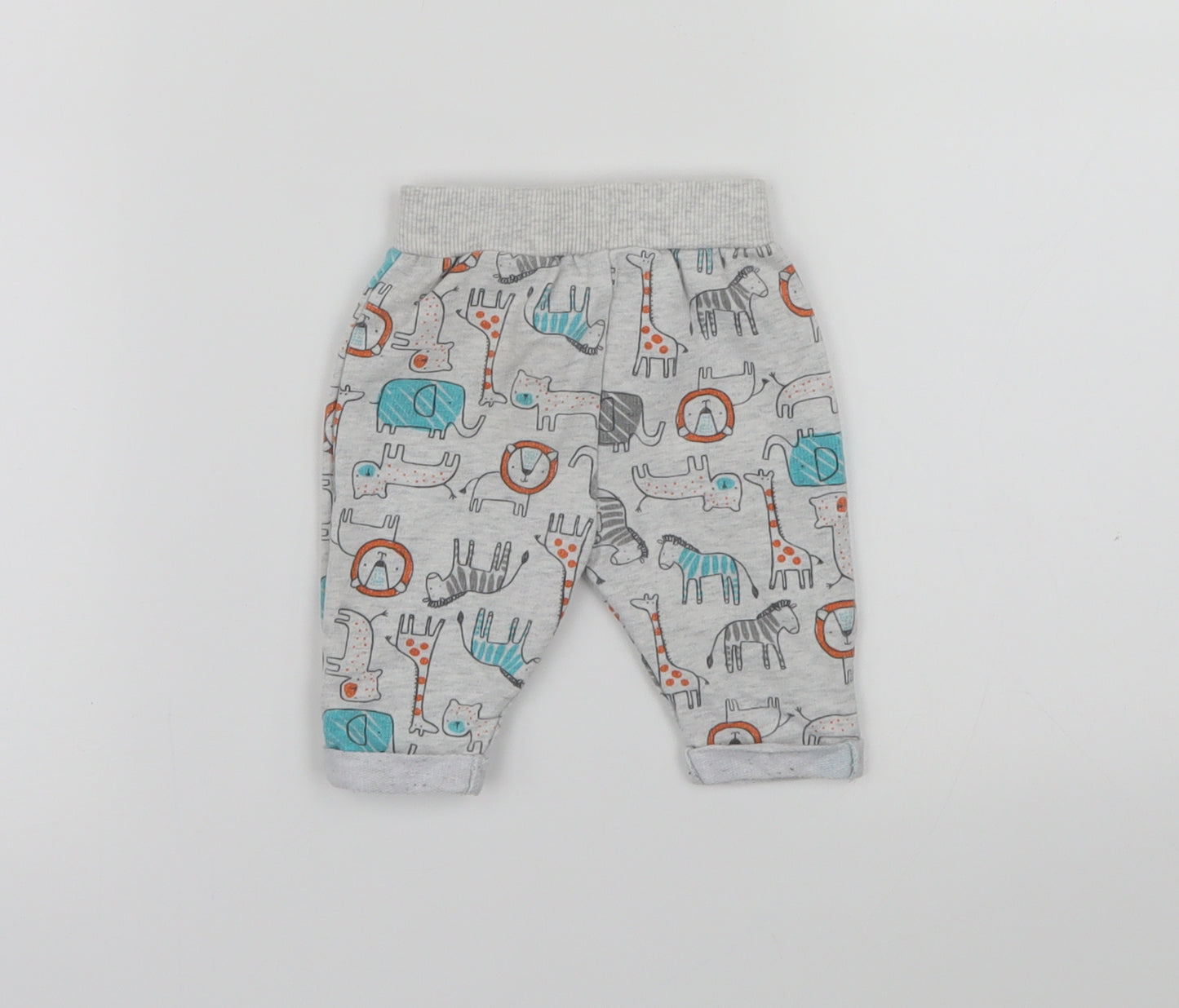 Primark Baby Multicoloured Animal Print  Sweatpants Trousers Size 0-3 Months