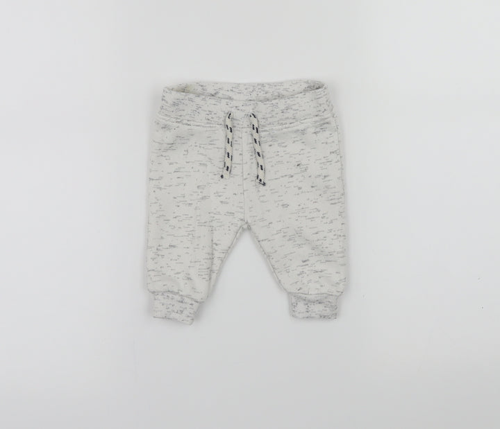 Primark Baby White   Jogger Trousers Size 0-3 Months