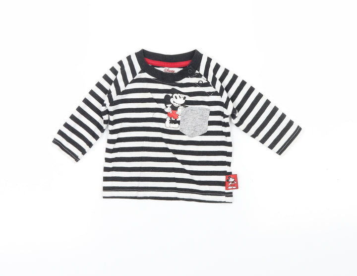 Primark Baby Multicoloured Striped Basic Casual Size 3-6 Months - Mickey Mouse