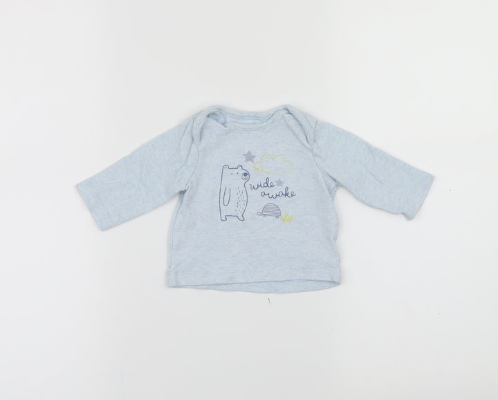 Boots Mini Club Baby Blue Solid Cami Pyjama Top Size 0-3 Months