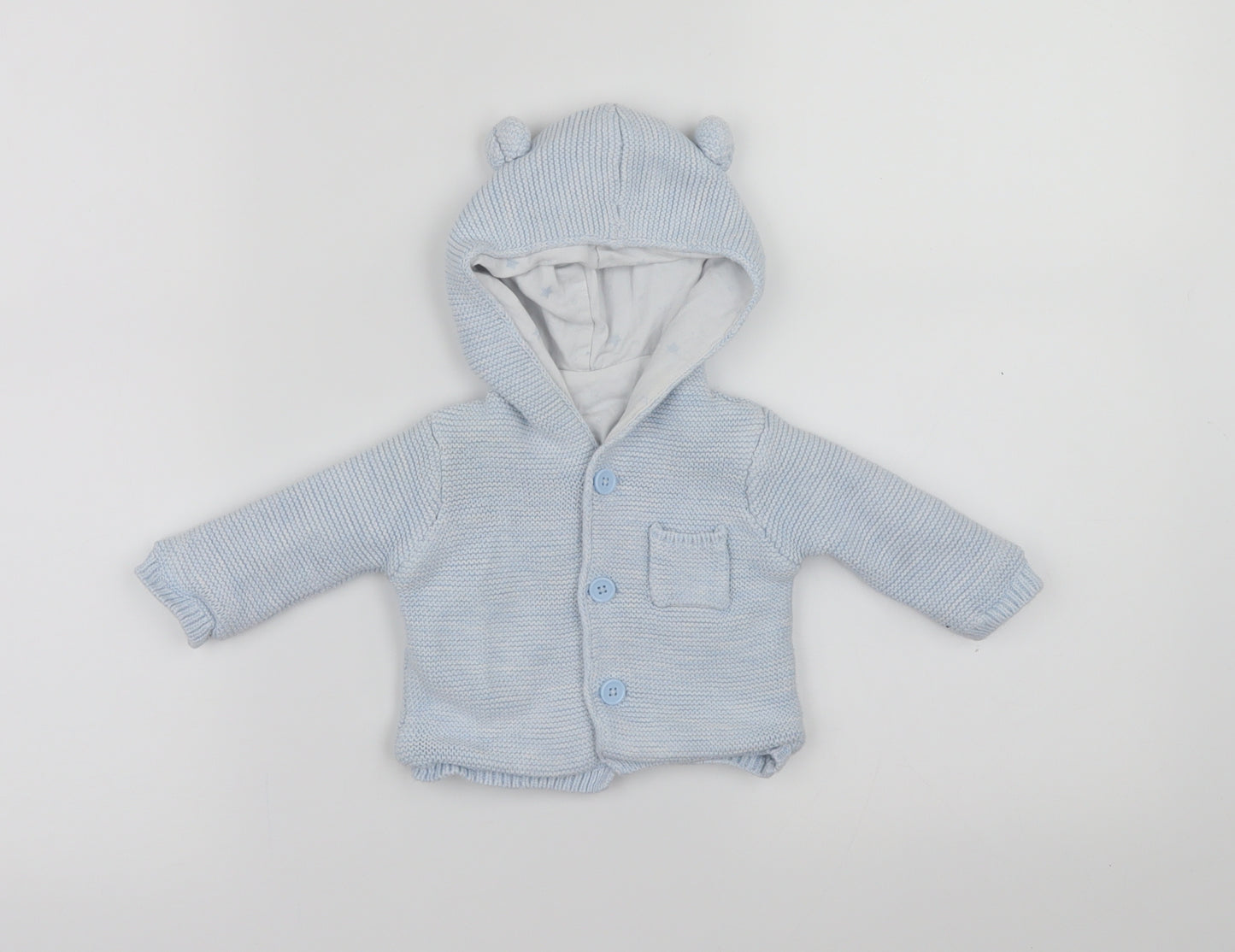 Matalan Baby Blue   Jacket Coatigan Size Newborn