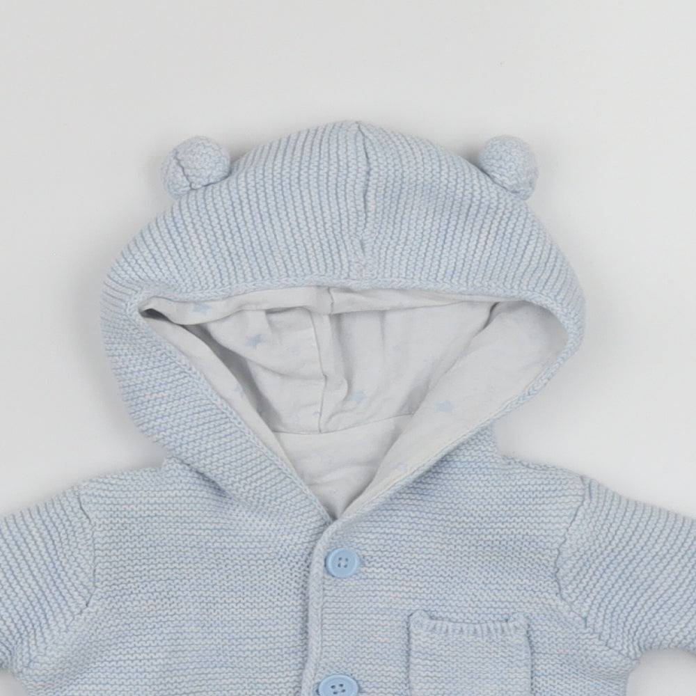 Matalan Baby Blue   Jacket Coatigan Size Newborn