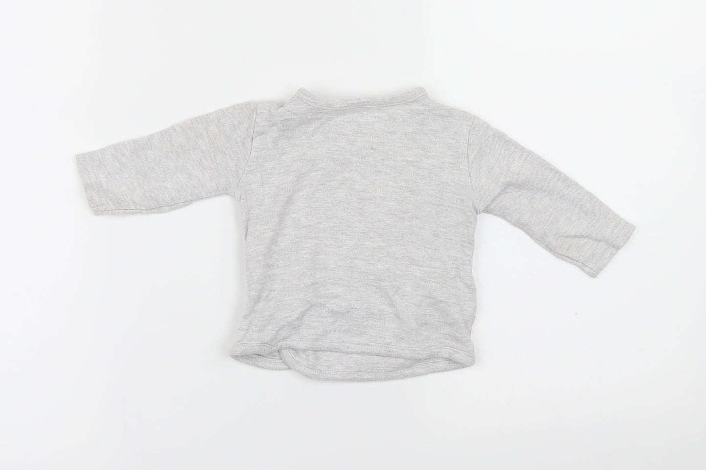 Primark Baby Grey Solid  Capri Pyjama Top Size 3-6 Months