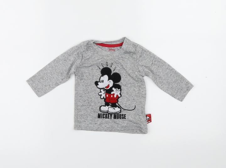 Primark Baby Grey Basic Casual Size 3-6 Months - Mickey Mouse
