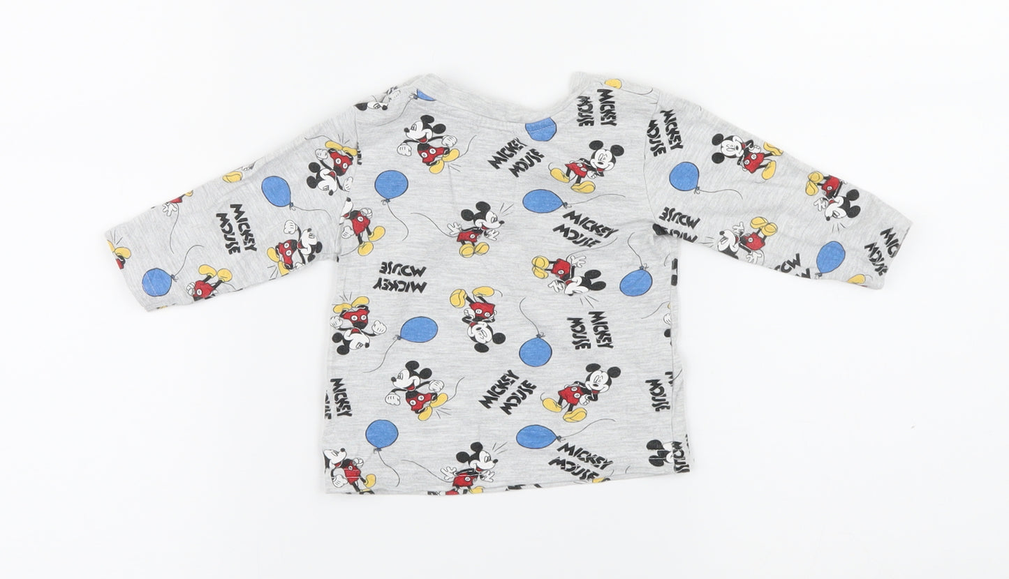 Primark Baby Grey   Basic Casual Size 0-3 Months  - Mickey Mouse