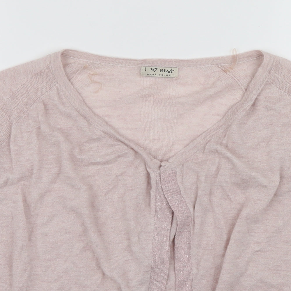 NEXT Girls Pink   Cardigan Jumper Size 12 Years