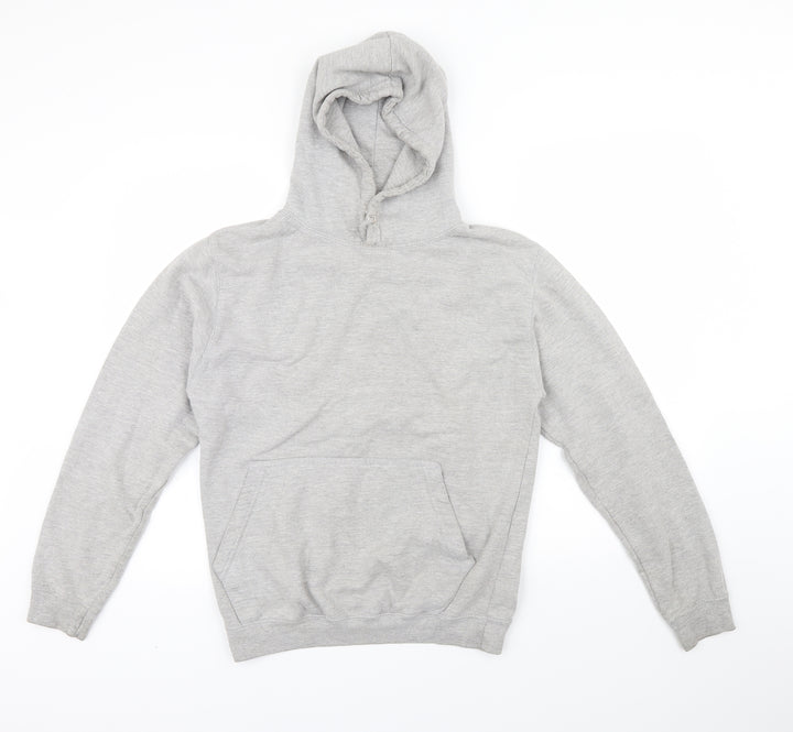 just hoods Womens Grey Pullover Hoodie Size S
