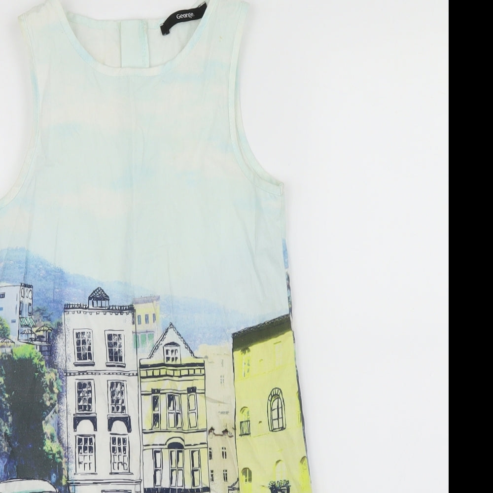 George Girls Blue   A-Line  Size 6-7 Years