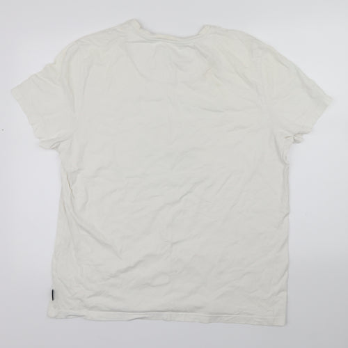 Quba & Co Mens White    T-Shirt Size XL