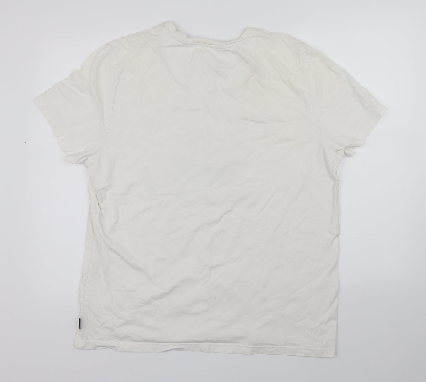 Quba & Co Mens White    T-Shirt Size XL