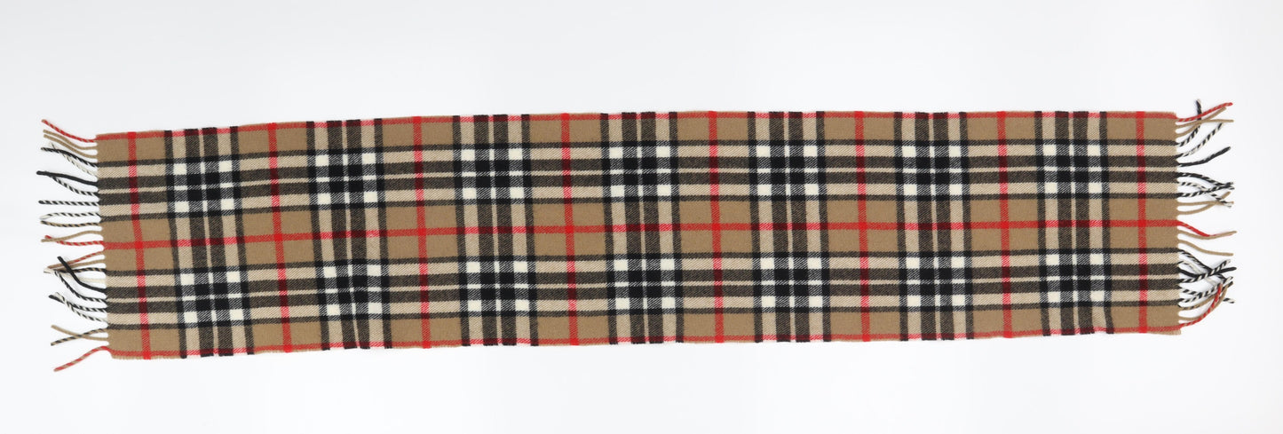 Highland Home Industries  Beige Check   Scarf