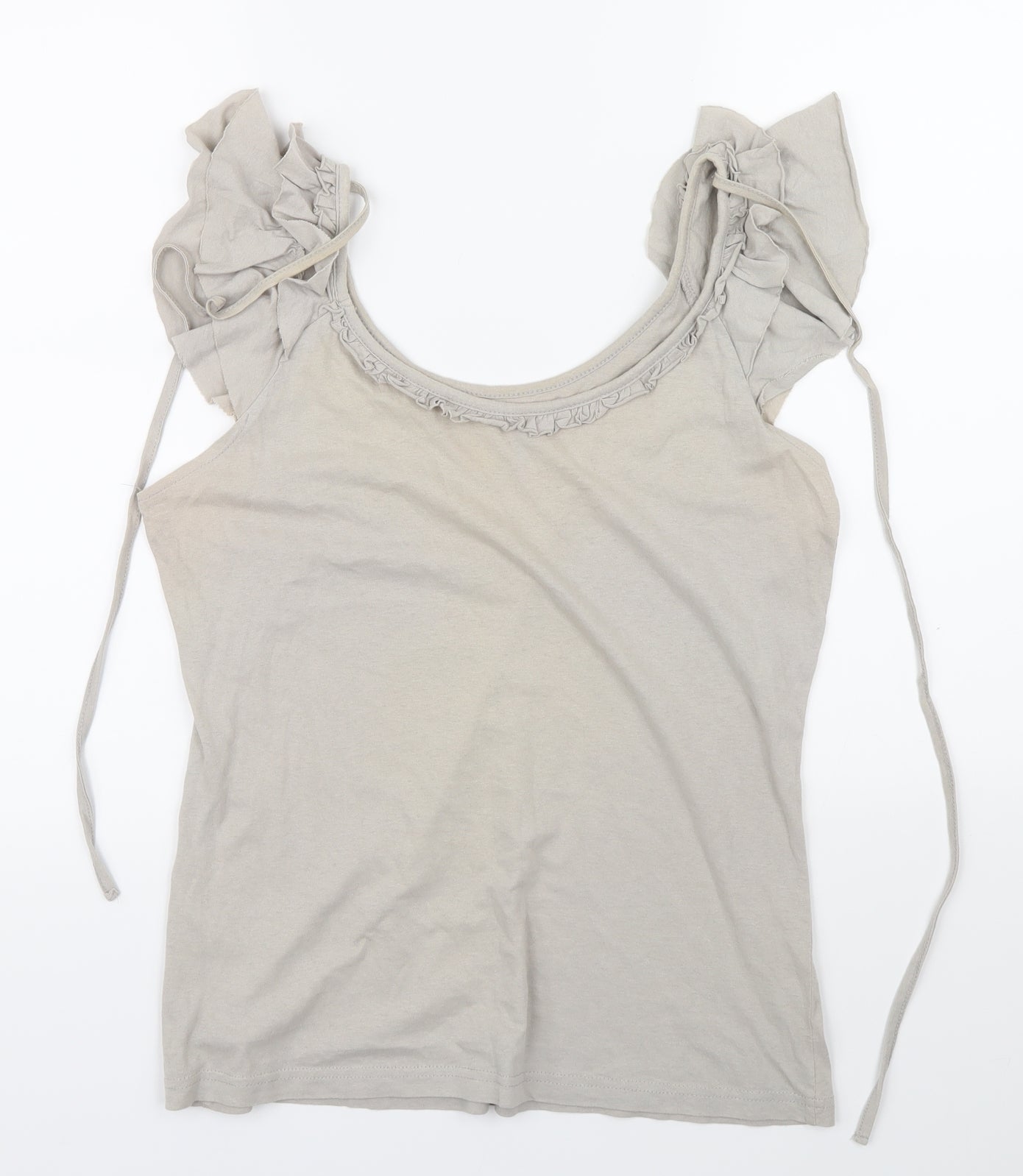 Primark Womens Grey Floral  Basic Tank Size 14