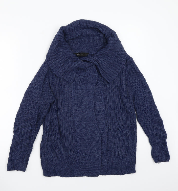 Dorothy Perkins Womens Blue   Cardigan Jumper Size 10