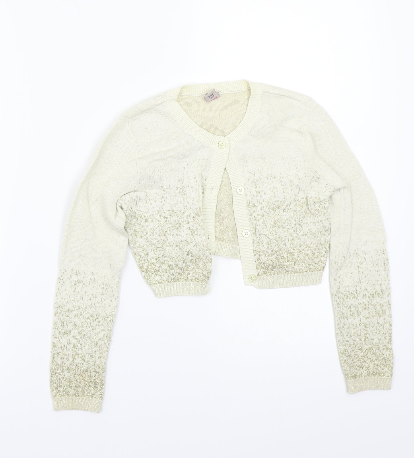 TU Girls Beige   Cardigan Jumper Size 7 Years